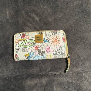 Disney Dooney and Bourke Sketch Print Wallet